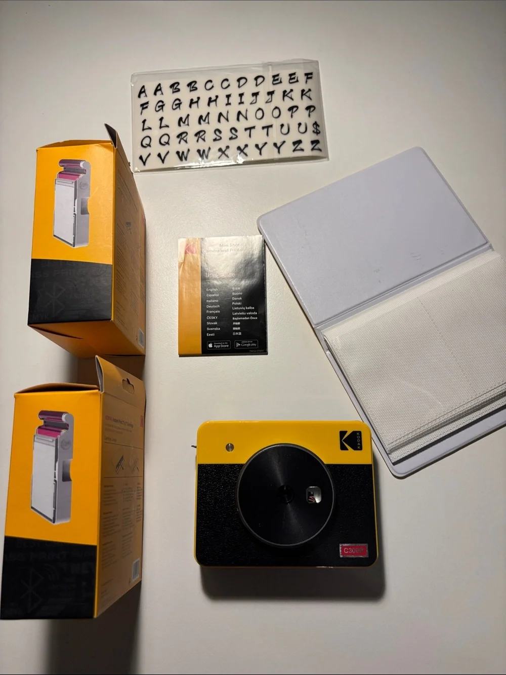 Kodak Yellow & Black Instant Print Camera Kit
